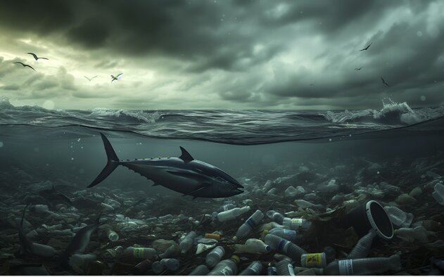 2024: Mais de 5,5 milhões de toneladas de plástico para os oceanos