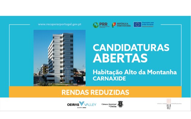 Oeiras: 64 apartamentos de rendas reduzidas a concurso